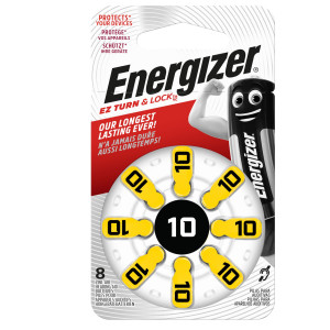 BLISTER 8 PILE PER APPARECCHI ACUSTICI 10 ZINC AIR ENERGIZER COD. E301431700