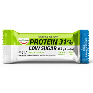 INTEGRATORE SPORTFIT LINEPROTEIN 31 LOWSUGAR COCCO CIOCCOLATO 35GR EQUILIBRA COD. BAPCO