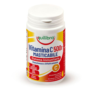 INTEGRATORE VITAMINA C500MG MASTICABILE SISTEMA IMMUNITARIO 60X1,4GR EQUILIBRA COD. VIC500