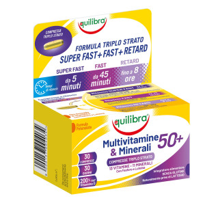 INTEGRATOR MULTIVITAMINEMINERALI 50+ COMPRESSE TRIPLOSTRATO 30X1,4GR EQUILIBRA COD. VIS