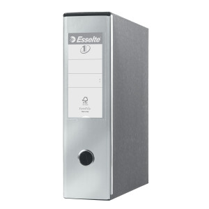 REGISTRATORE EUROFILE G53 GRIGIO METAL DORSO 8CM F.TO COMMERCIALE ESSELTE COD. 390753970