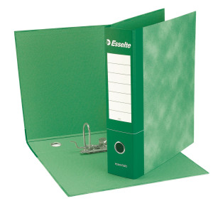 REGISTRATORE ESSENTIALS G72 VERDE DORSO 5CM F.TO COMMERCIALE ESSELTE COD. 390772180 CONFEZIONE DA 8