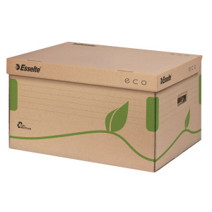 SCATOLA CONTAINER ECOBOX 345X439X242MM APERTURA SUPERIORE ESSELTE COD. 623918 CONFEZIONE DA 10