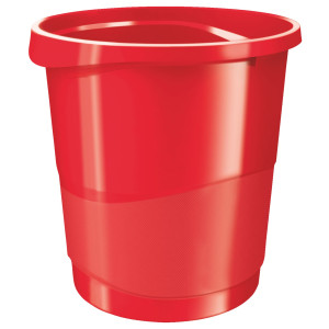 CESTINO PER UFFICIO EUROPOST ROSSO VIVIDA 14LT ESSELTE COD. 623947