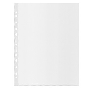 50 BUSTE PERFORATE RICICLATE 100 F.TO 22X30CM ANTIRIFLESSO OFFICE ESSELTE COD. 627502