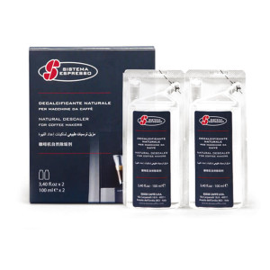 ASTUCCIO DECALCIFICANTE 2X100ML PER MACCHINA CAFFE' A CAPSULE S.12 ESSECAFFE' COD. PF2007