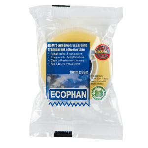 NASTRO ADESIVO ECOPHAN 19MMX33MT IN CARAMELLA EUROCEL COD. 001416203 CONFEZIONE DA 8