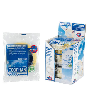 NASTRO ADESIVO ECOPHAN 15MMX66MT IN CARAMELLA EUROCEL COD. 001417158 CONFEZIONE DA 10