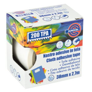 NASTRO ADESIVO TELATO TPA BIANCO 200 38MMX2,7MT EUROCEL COD. 016014314