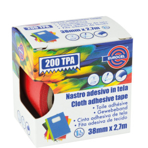 NASTRO ADESIVO TELATO TPA ROSSO 200 38MMX2,7MT EUROCEL COD. 016214314