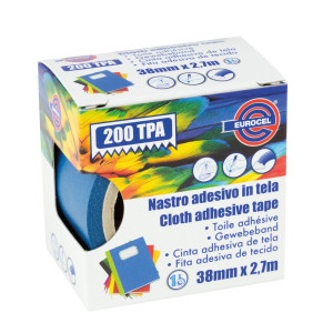 NASTRO ADESIVO TELATO TPA BLU 200 38MMX2,7MT EUROCEL COD. 016614314