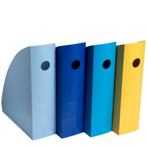 SET 4 PORTARIVISTE MAG-CUBE COLORI ASSORTITI BEE BLUE EXACOMPTA COD. 18202SETD