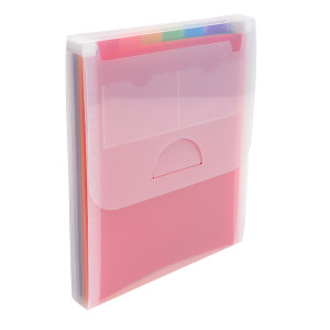 CLASSIFICATORE VALIGETTA VERTICALE CRISTALLO 25,5X30,5 CM - 6 TASCHE EXACOMPTA COD. 55798E