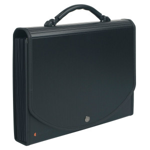 CLASSIFICATORE A 13 TASCHE 33X26CM IN PPL NERO EXACASE COD. 55934E