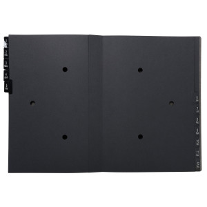 CLASSIFICATORE NUMERICO 1-12 ORDONATOR PER A4 NERO 25X33CM EXACOMPTA COD. 57012E