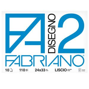 ALBUM P.M. FABRIANO2 (24X33CM) 10FG 110GR LISCIO COD. 04204105 CONFEZIONE DA 10