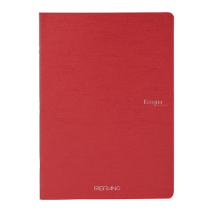 MAXIQUADERNO A4 38FG+2 90GR 1RIGO ECOQUA ORIGINAL PM ROSSO SCURO FABRIANO COD. 19210303 CONFEZIONE DA 5
