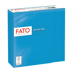 50 TOVAGLIOLI CARTA 33X33CM 2 VELI TURCHESE FATO COD. 82623100