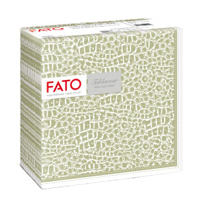 50 TOVAGLIOLI 40X40CM LINEA TABLEWEAR DECORATI CROC SKIN SALVIA FATO COD. 88449900