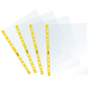 25 BUSTE FORATE C/ BANDA GIALLA SPRINT 22X30CM FAVORIT COD. 400159687