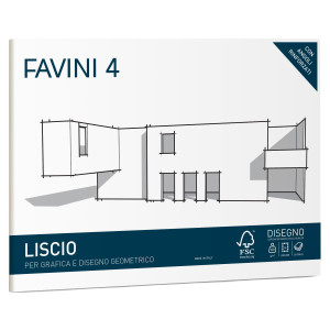 ALBUM FAVINI 4 24X33CM 220GR 20FG LISCIO COD. A166504 CONFEZIONE DA 5