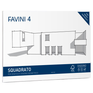 ALBUM FAVINI 4 33X48CM 220GR 20FG LISCIO SQUADRATO COD. A167503 CONFEZIONE DA 5