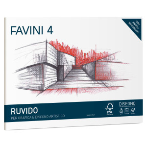 ALBUM FAVINI 4 24X33CM 220GR 20FG RUVIDO COD. A168504 CONFEZIONE DA 5