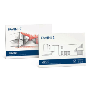 ALBUM FAVINI 2 33X48CM 110GR 10FG RUVIDO COD. A172313 CONFEZIONE DA 5