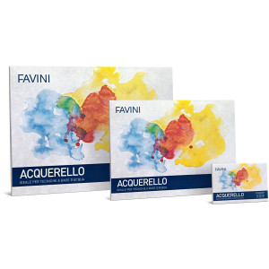 BLOCCO ACQUERELLO 10FG 340GR 25X35CM FAVINI COD. A223404