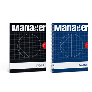 BLOCCO SPIRAL MANAGER 23X29,7CM 10MM 90FG 80GR 4FORI MICROPERFORATO FAVINI COD. A293814