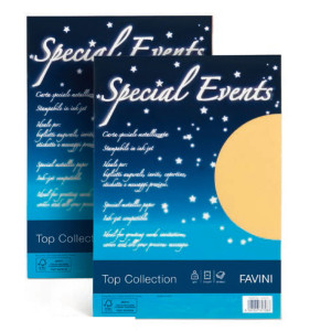 CARTA METALLIZZATA SPECIAL EVENTS A4 20FG 120GR SABBIA FAVINI COD. A69N154