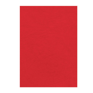 100 COPERTINE A4 CARTONCINO GROFFRATO SEMILPELLE 240G ROSSO FELLOWES COD. 5370305