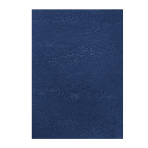 100 COPERTINE A4 CARTONCINO GROFFRATO SEMILPELLE 240G ROYAL BLU FELLOWES COD. 5371305