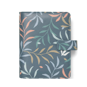 ORGANISER F.TO POCKET 146X128X36MM C/CINTURINO FANTASIA BOTANICAL BLU FILOFAX COD. 22-022644