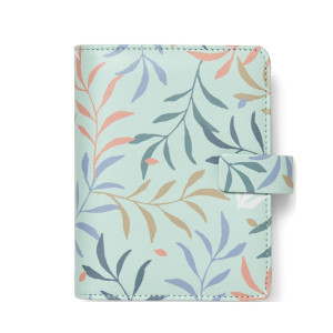 ORGANISER F.TO POCKET 146X128X36MM C/CINTURINO FANTASIA BOTANICAL MENTA FILOFAX COD. 22-022647
