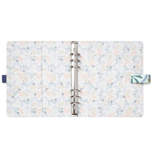 ORGANISER F.TO POCKET 146X128X36MM C/CINTURINO FANTASIA BOTANICAL MENTA FILOFAX COD. 22-022647