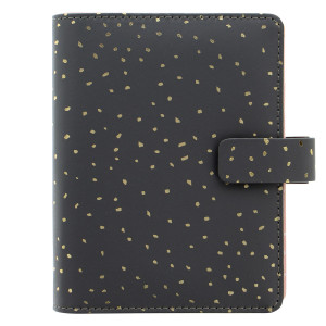 ORGANISER F.TO PERSONAL 187X153X40MM C/CINTURINO CONFETTI NERO FILOFAX COD. 22-028722