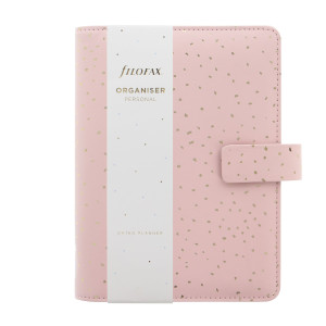 ORGANISER F.TO PERSONAL 187X153X40MM C/CINTURINO CONFETTI ROSA FILOFAX COD. 22-028723