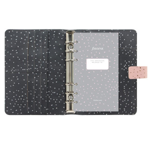ORGANISER F.TO PERSONAL 187X153X40MM C/CINTURINO CONFETTI ROSA FILOFAX COD. 22-028723