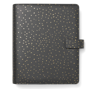 ORGANISER F.TO A5 233X217X46MM C/CINTURINO CONFETTI NERO FILOFAX COD. 22-028743