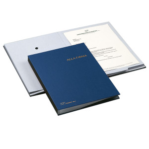 LIBRO FIRMA 18 PAGINE 24X34CM BLU 618-A FRASCHINI COD. 618A-BLU