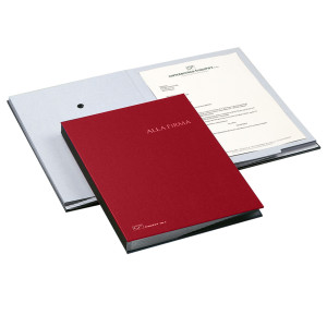 LIBRO FIRMA 18 PAGINE 24X34CM ROSSO 618-A FRASCHINI COD. 618A-ROSSO