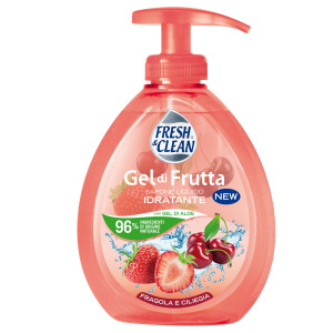 SAPONE LIQUIDO FRESHCLEAN GEL FRAGOLA E CILIEGIA 300ML COD. 7-1196