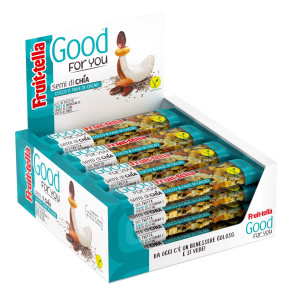 BARRETTA DI FRUTTA SECCA COCCO E FAVE DI CACAO 36GR GOOD FOR YOU FRUITELLA COD. 09397100 CONFEZIONE DA 16