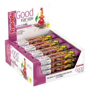 BARRETTA DI FRUTTA SECCA CILIEGIE E FRUTTI ROSSI 36GR GOOD FOR YOU FRUITELLA COD. 09397300 CONFEZIONE DA 16