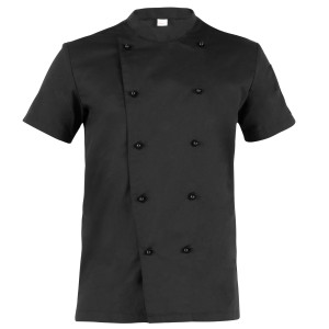 GIACCA DA CUOCO TOMMASO A MANICA CORTA TG. S NERO COD. Q8G00186-U32-S