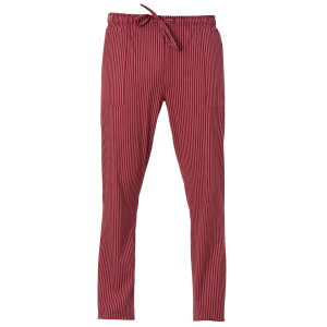 PANTALONE DA CUOCO ENRICO TG. M GESSATO BORDEAUX COD. Q8PX0108-G35-M