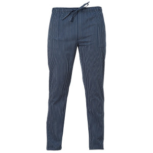 PANTALONE DA CUOCO ENRICO TG. L GESSATO BLU COD. Q8PX0108-G48-L