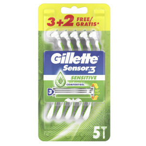 GILLETTE SENSOR 3 SENSITIVE - USAGETTA 3+2PZ COD. PG119