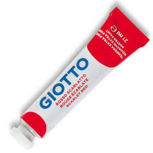 TEMPERA GIOTTO TUBO 7 (21ML) ROSSO SCARLATTO 08 COD. 35500800 CONFEZIONE DA 6